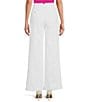 Color:White - Image 2 - Stretch Drapey High Waisted Pleated Wide Leg Pants