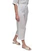 DKNY by Donna Karan Wide Leg Drawstring Woven Linen Blend Coordinating Pocketed Pants - Image 3