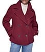 DKNY Wool Blend Notch Collar Double Breasted Peacoat - Image 1