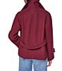 DKNY Wool Blend Notch Collar Double Breasted Peacoat - Image 2