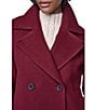 DKNY Wool Blend Notch Collar Double Breasted Peacoat - Image 5