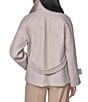 DKNY Wool Blend Notch Collar Double Breasted Peacoat - Image 6