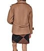 DKNY Wool Blend Notch Collar Double Breasted Peacoat - Image 2