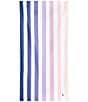 Color:Dusk to Dawn - Image 1 - Cabana Stripe Quick Dry & Recycled Materials Beach Towel