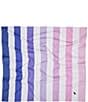 Color:Dusk to Dawn - Image 2 - Cabana Stripe Quick Dry & Recycled Materials Beach Towel