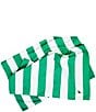 Dock & Bay Cabana Stripe Quick Dry & Recycled Materials Beach Towel, Color:Cancun Green - Image 2