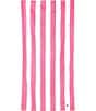 Color:Malibu Pink - Image 1 - Cabana Stripe Quick Dry & Recycled Materials Beach Towel
