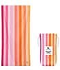 Dock & Bay Summer Shop Collection Multi Striped Quick Dry Beach Towel, Color:Miami Sorbet - Image 1