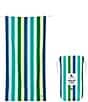 Dock & Bay Summer Shop Collection Multi Striped Quick Dry Beach Towel, Color:Cool Lagoon - Image 1