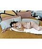 Color:Beige - Image 6 - Sand Chambray Cosset Body Pillow
