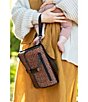 Color:Rust - Image 5 - Signature Diaper Changer Spotted Print Clutch