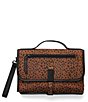 Color:Rust - Image 1 - Signature Diaper Changer Spotted Print Clutch