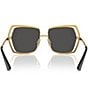 Color:Gold Leopard - Image 4 - Women's DG2306 55mm Leopard Butterfly Sunglasses