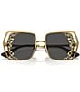 Color:Gold Leopard - Image 5 - Women's DG2306 55mm Leopard Butterfly Sunglasses