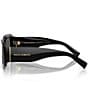 Dolce & Gabbana Men's DG4503 57mm Rectangle Sunglasses, Color:Black/Dark Grey - Image 3