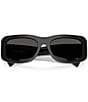 Dolce & Gabbana Men's DG4503 57mm Rectangle Sunglasses, Color:Black/Dark Grey - Image 5