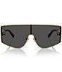 Dolce & Gabbana Men's DG2305 Shield Sunglasses, Color:Gold - Image 2
