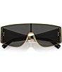 Dolce & Gabbana Men's DG2305 Shield Sunglasses, Color:Gold - Image 5