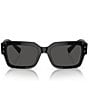 Color:Black - Image 2 - Men's DG4460 56mm Square Sunglasses
