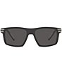 Color:Black/White/Grey - Image 2 - Men's Dg6160 54mm Rectangle Sunglasses