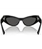 Color:Black - Image 4 - Women's 52mm Cat Eye Sunglasses