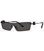 Color:Black - Image 1 - Women's DG2292 37mm Rectangle Sunglasses