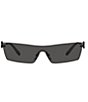 Color:Black - Image 2 - Women's DG2292 37mm Rectangle Sunglasses