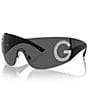 Color:Black - Image 1 - Women's DG2298B40-X 0mm Wrap Pillow Sunglasses