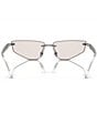 Color:Iridescent - Image 4 - Women's DG230158-Z 58mm Mirrored Iridescent Rectangle Sunglasses
