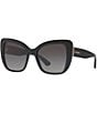 Color:Black - Image 1 - Women's Dg4348 54mm Butterfly Sunglasses