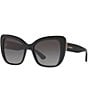 Dolce & Gabbana Women's Dg4348 54mm Butterfly Sunglasses, Color:Black - Image 1