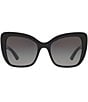Dolce & Gabbana Women's Dg4348 54mm Butterfly Sunglasses, Color:Black - Image 2