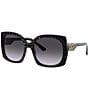 Color:Black Croco - Image 1 - Women's Dg4385 58mm Square Sunglasses