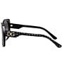 Color:Black Croco - Image 3 - Women's Dg4385 58mm Square Sunglasses