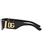 Color:Black - Image 3 - Women's DG4411 54mm Rectangle Sunglasses