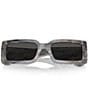Color:Lite Grey - Image 5 - Women's DG4416 53mm Lite Grey Rectangle Sunglasses