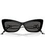 Color:Black - Image 5 - Women's DG4467B 55mm Cat Eye Sunglasses