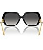 Color:Black - Image 4 - Women's DG4468B 58mm Square Sunglasses