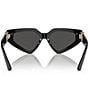 Color:Dark Grey - Image 4 - Women's DG4469 59mm Cat Eye Sunglasses