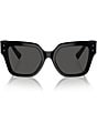 Color:Black - Image 2 - Women's DG4471 52mm Square Sunglasses