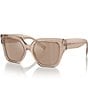 Color:Camel - Image 1 - Women's DG4471 52mm Transparent Square Sunglasses