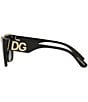 Color:Black - Image 3 - Women's Dg6144 54mm Cat Eye Sunglasses