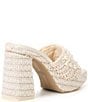 Color:Vanilla Pearls - Image 2 - Abeni Pearl Knit Platform Sandals