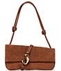 Dolce Vita Alice Suede East-West Saddle Shoulder Bag - Image 1