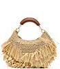 Dolce Vita Amarilis Raffia Top Handle Bag - Image 1
