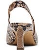 Dolce Vita Anabel Embossed Leather Peep Toe Slingback Pumps - Image 2
