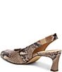 Dolce Vita Anabel Embossed Leather Peep Toe Slingback Pumps - Image 3