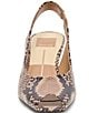 Dolce Vita Anabel Embossed Leather Peep Toe Slingback Pumps - Image 4