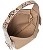 Dolce Vita Annalise Medium Tote Bag with Pocket Straps, Color:Brown Snake - Image 2
