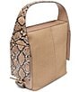 Dolce Vita Annalise Medium Tote Bag with Pocket Straps, Color:Brown Snake - Image 3